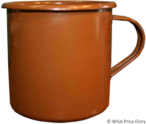 British Brown WWII Style Mug
